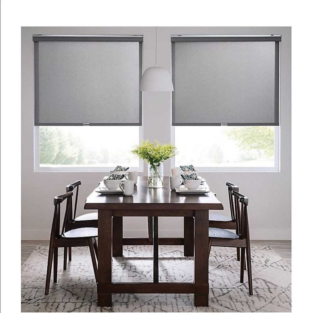 Cordless 5% Open Solar Roller Shade, Gray